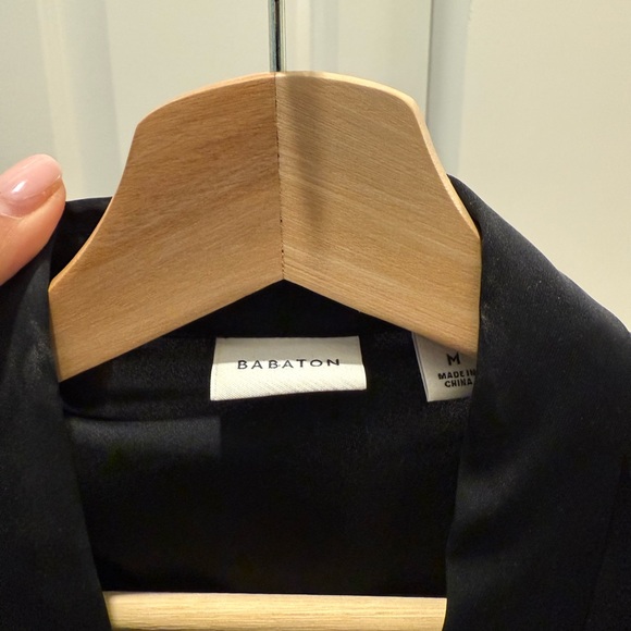 ARITZIA BABATON Elegant Black Wrap Dress - Picture 2 of 2